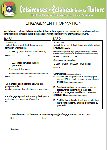 <b> Engagement formation </b>