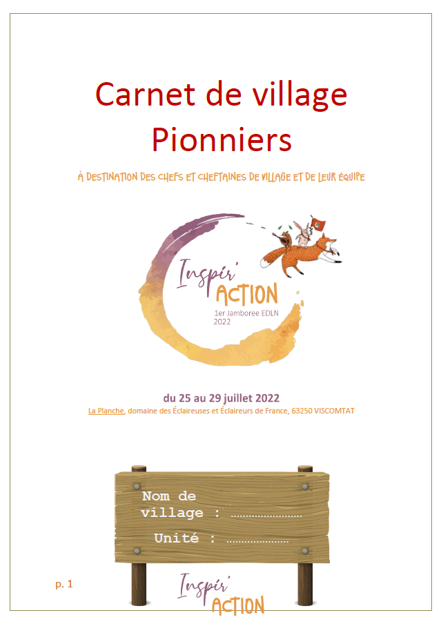 <b>Carnet de village - Pionniers</b>